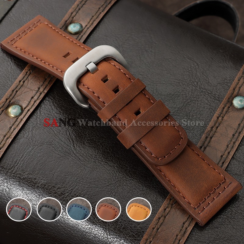 Luxury Watch Expensive - 28mm Vintage Leather Watchband Calfskin Watches