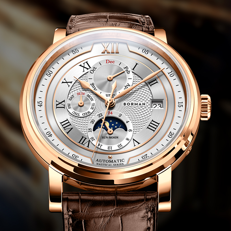 Luxury Watch German - Luxury Brand Switzerland BORMAN Automatic Mechanical