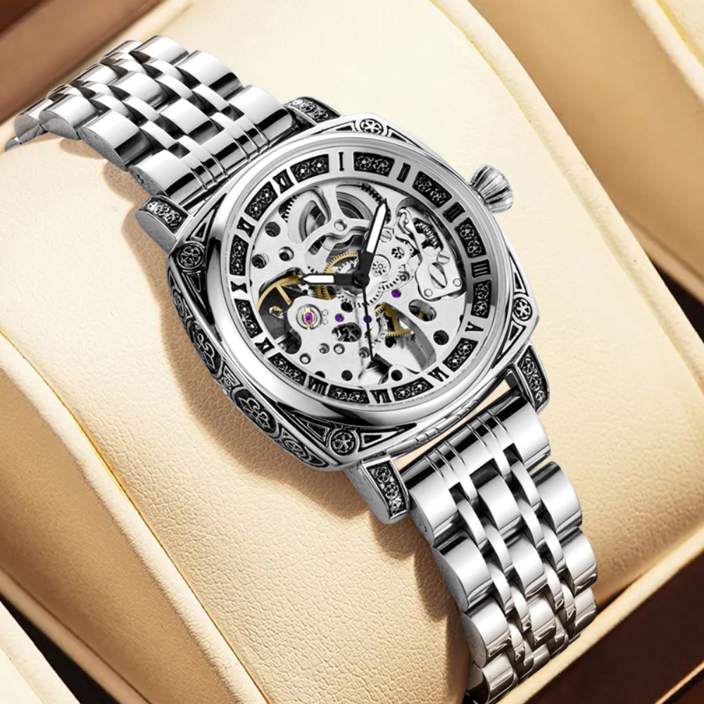 Luxury Watch Value - Personalized Women's Hollow Mechanical Watch, Vintage