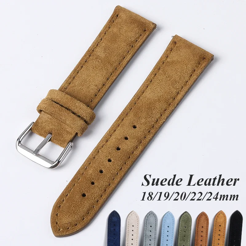 Luxury Watch Expensive - Suede Genuine Leather Watchband for Seiko