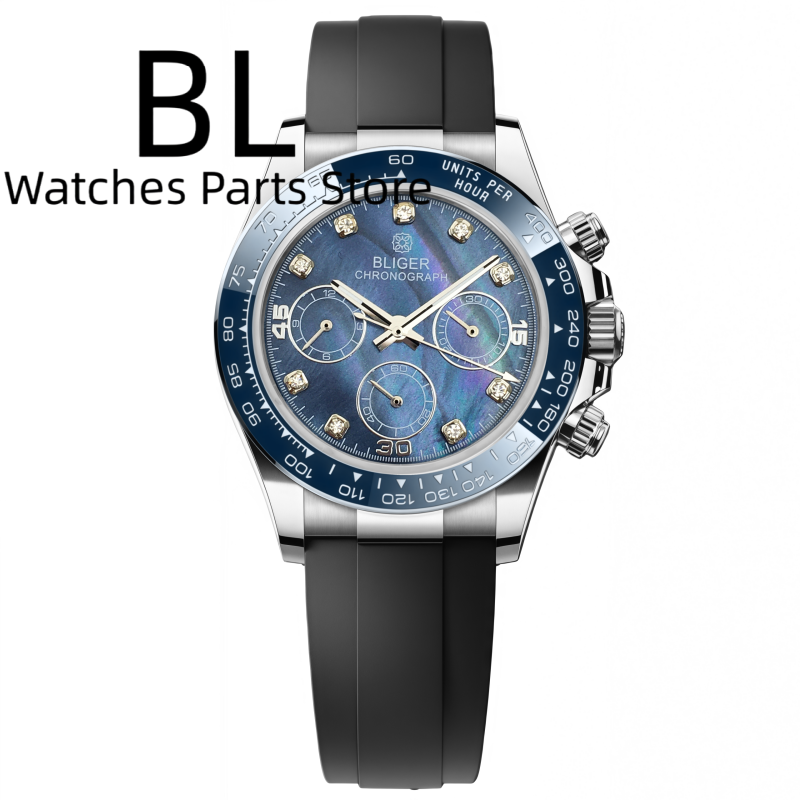 BLIGER 39mm Luxury VK63 Men's  - đánh giá và giá Luxury Watch German