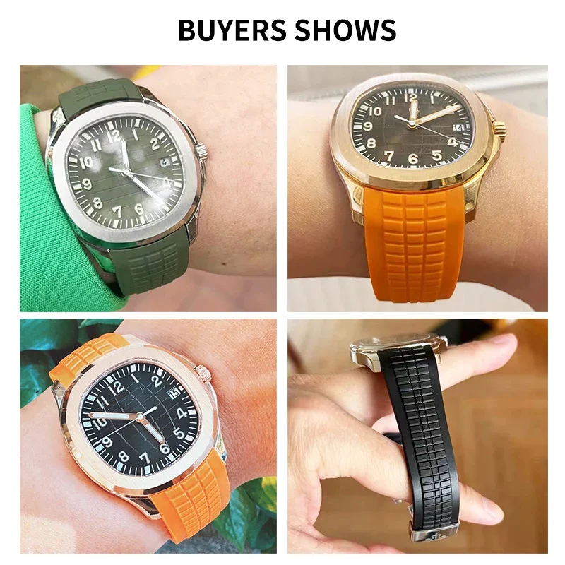 Imported 21mm Sweatproof Silic - đánh giá và giá Patek Philippe Watch Aquanaut