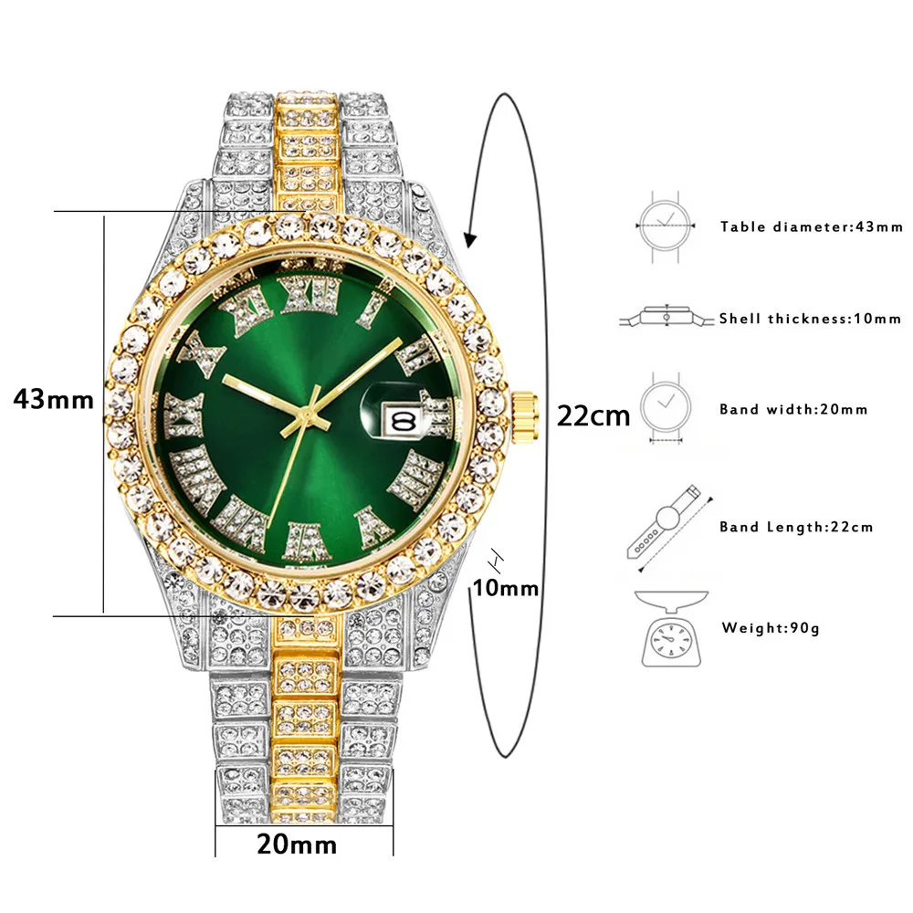 Full Iced Out Bracelet Men Bli - đánh giá và giá Luxury Watch Miami