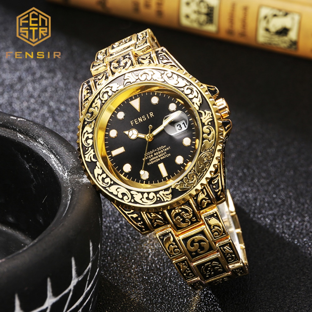 Vintage Embossed Men's Quartz  - đánh giá và giá Luxury Watch And Price