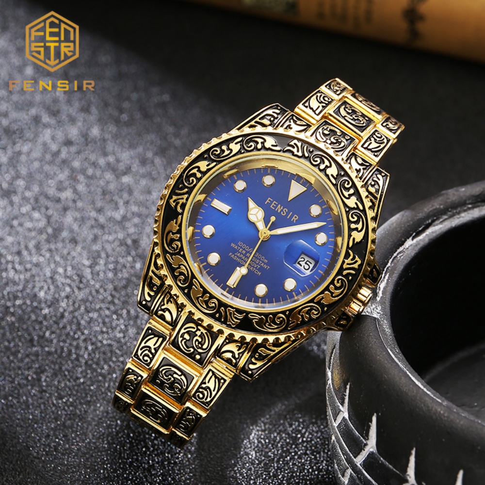 Vintage Embossed Men's Quartz  - đánh giá và giá Luxury Watch And Price