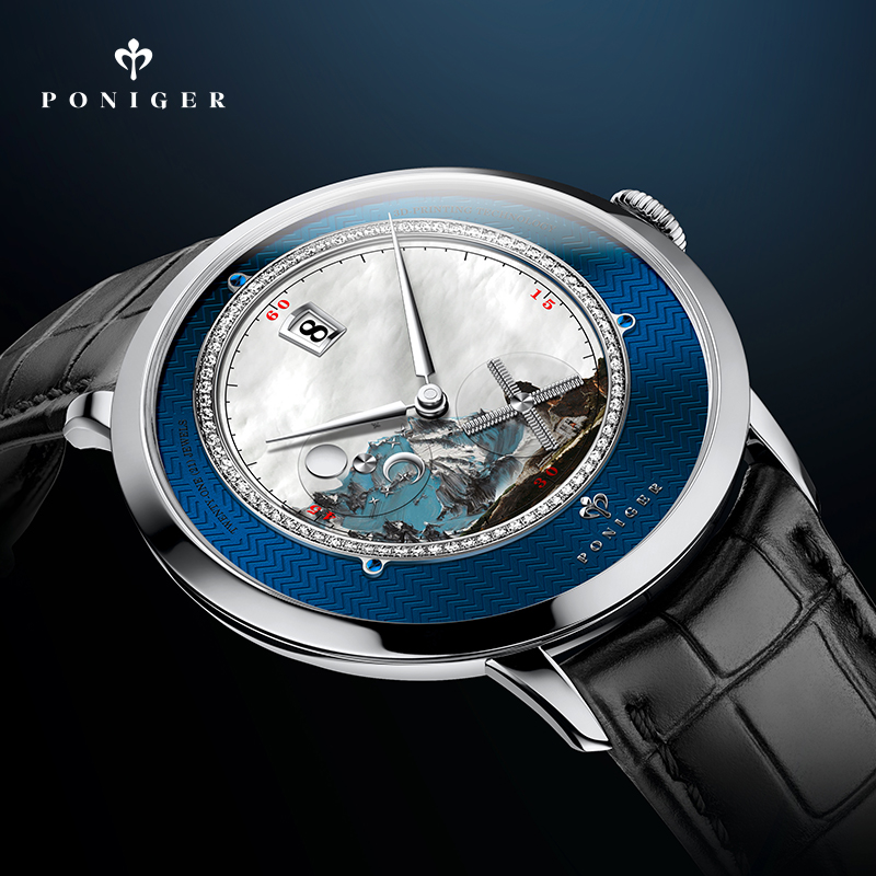PONIGER Men Automatic Watch 41 - đánh giá và giá Luxury Watch Second Hand