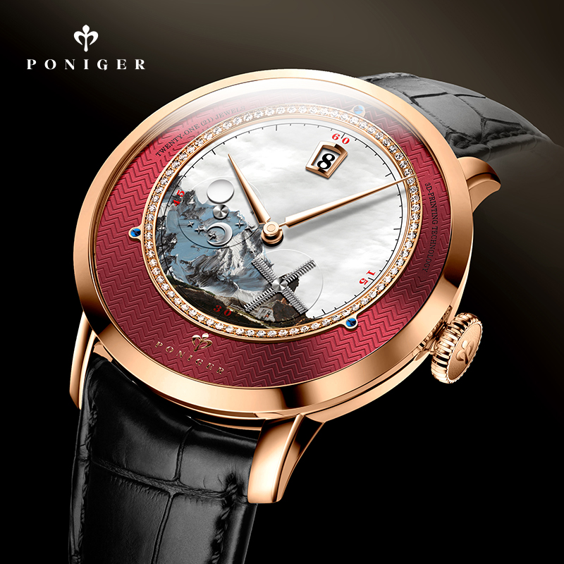PONIGER Men Automatic Watch 41 - đánh giá và giá Luxury Watch Second Hand