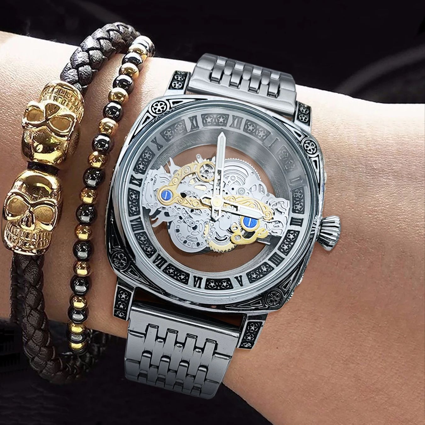 Men's Watch, Square High-End B - đánh giá và giá Luxury Watch Value