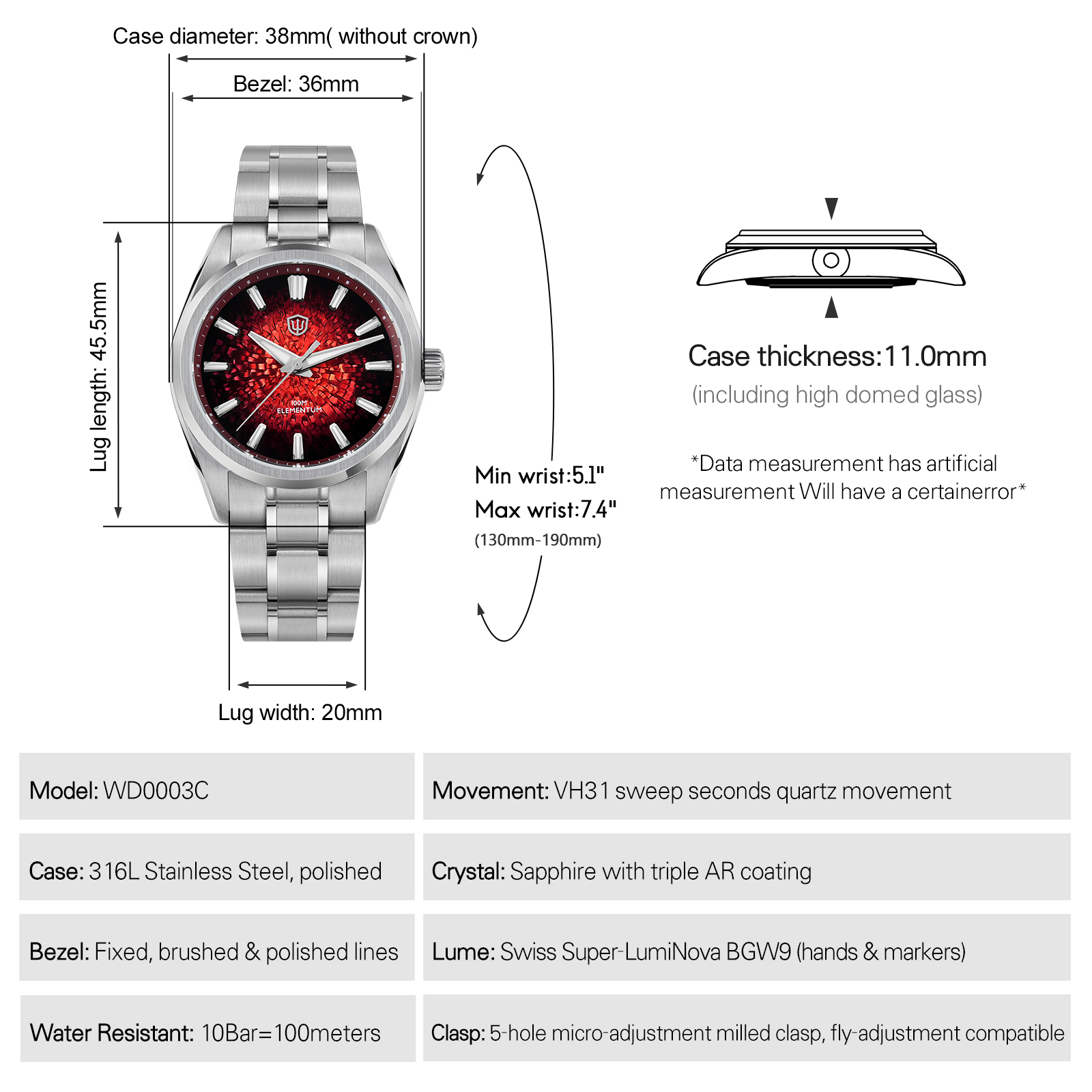 Watchdives New WD0003C Quartz  - đánh giá và giá Luxury Watch Second Hand
