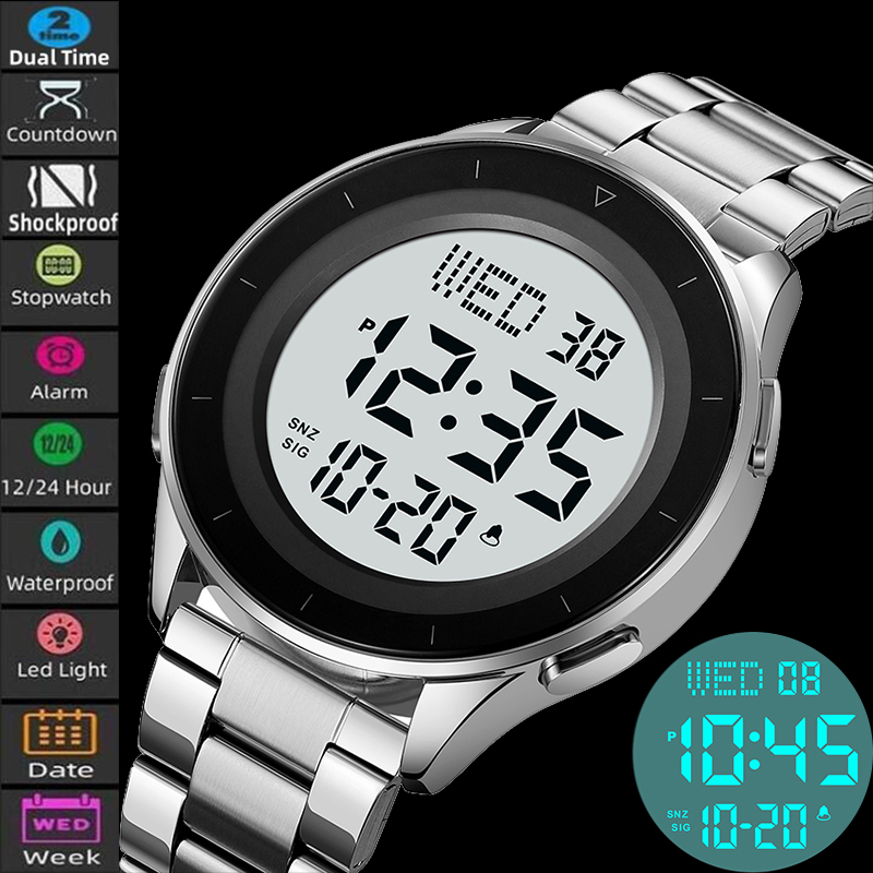 Skmei Dual Time Zone LED Digit - đánh giá và giá Minute Repeater Watch