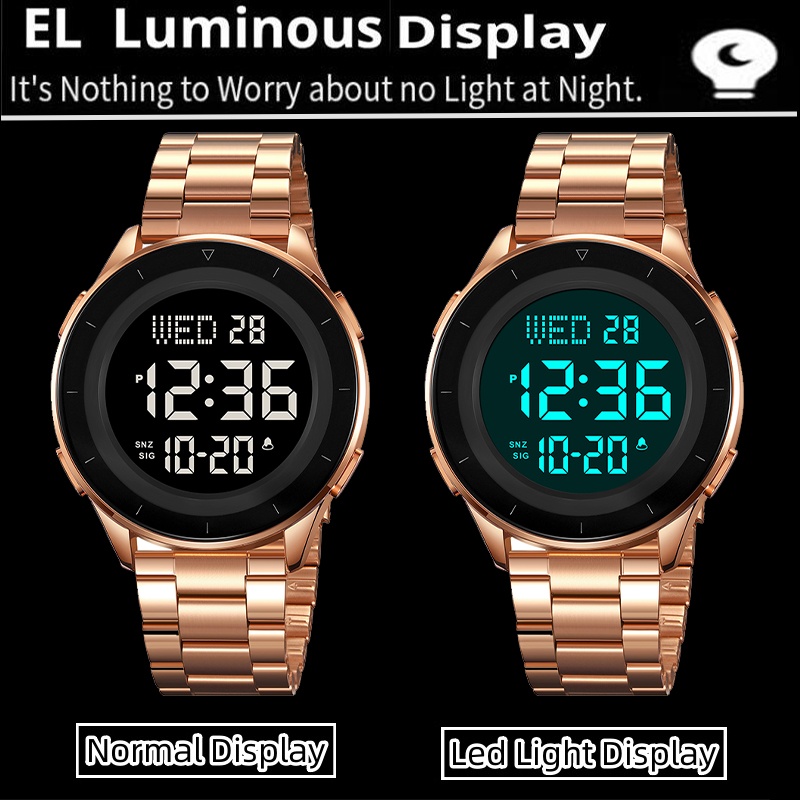 Skmei Dual Time Zone LED Digit - đánh giá và giá Minute Repeater Watch