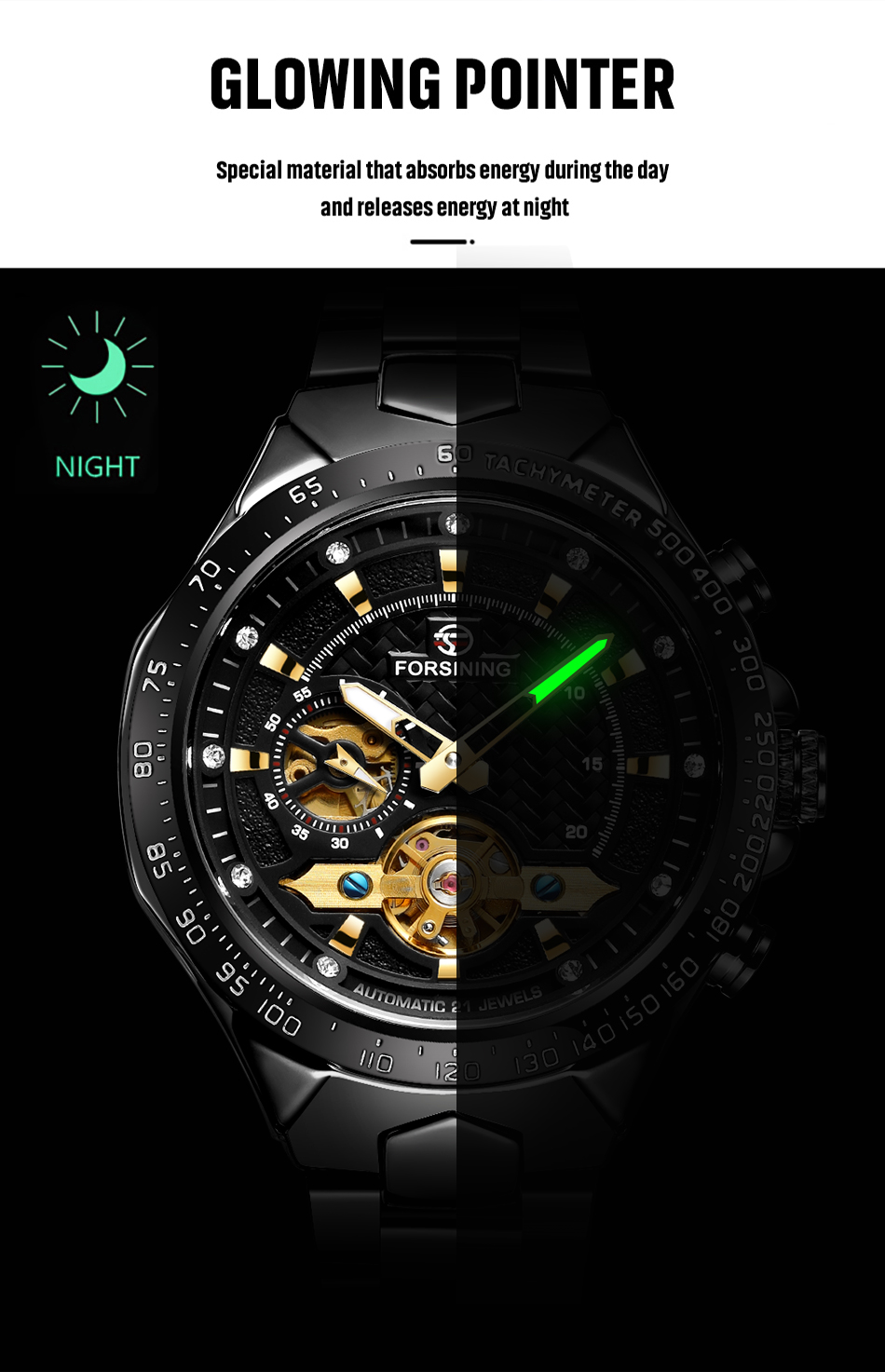 Forsining Diamond Skeleton Out - đánh giá và giá Luxury Watch And Price